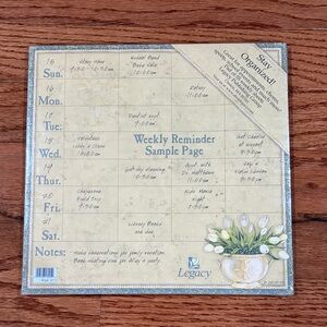 Legacy Floral Weekly Planner Pad